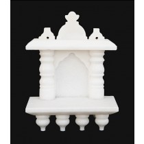 White Marble Home Temple Pooja Mandir small size 8 inches