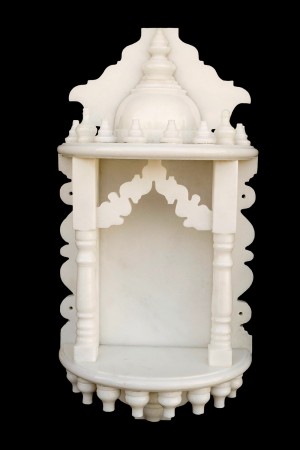 White Marble Home Temple Pooja Mandir small size 18 inches